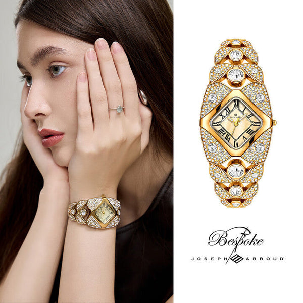 Reloj Real Elegante con Cristales Brillantes