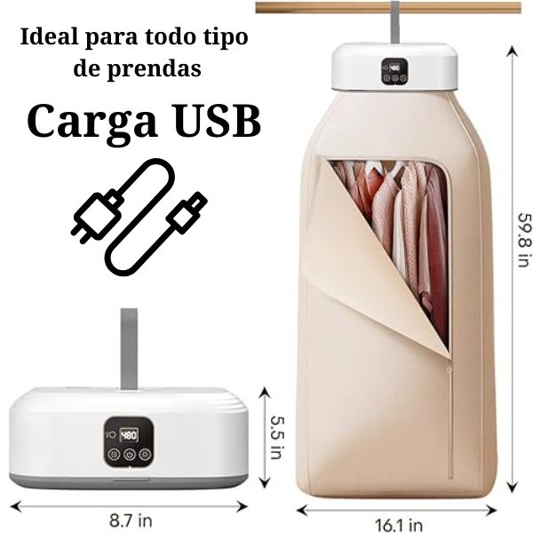 Compact Portable Clothes Dryer: Speedy, Silent, Rechargeable for Apartments & Travel